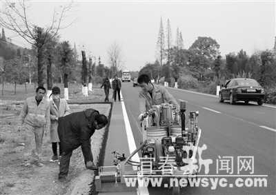 宜丰公路分局：打造彩色路 迎多彩新年